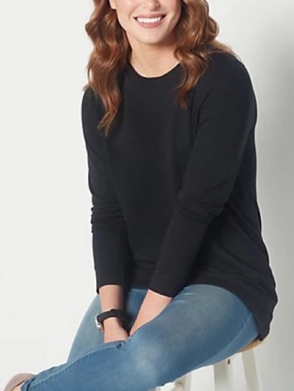 Denim & Co. Comfort Zone Soft French Terry Sweatshirt